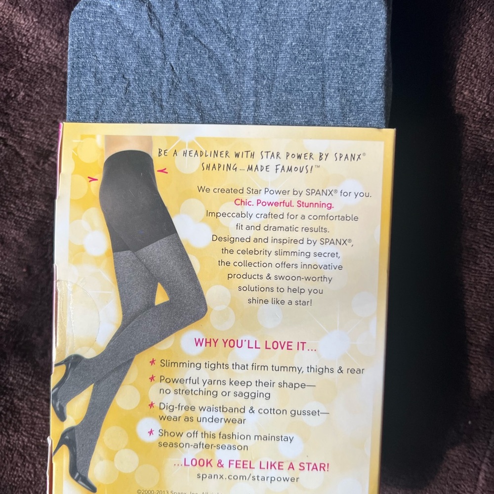 SPANX Star Power Shaping Tights in Gray - Picture 3 of 4